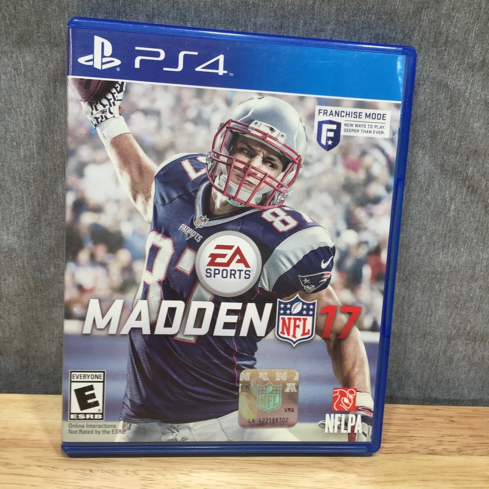 Madden NFL 17 PS4 PlayStation 4 EA Sports Football‎ Game Rob Gronkowski Cover
